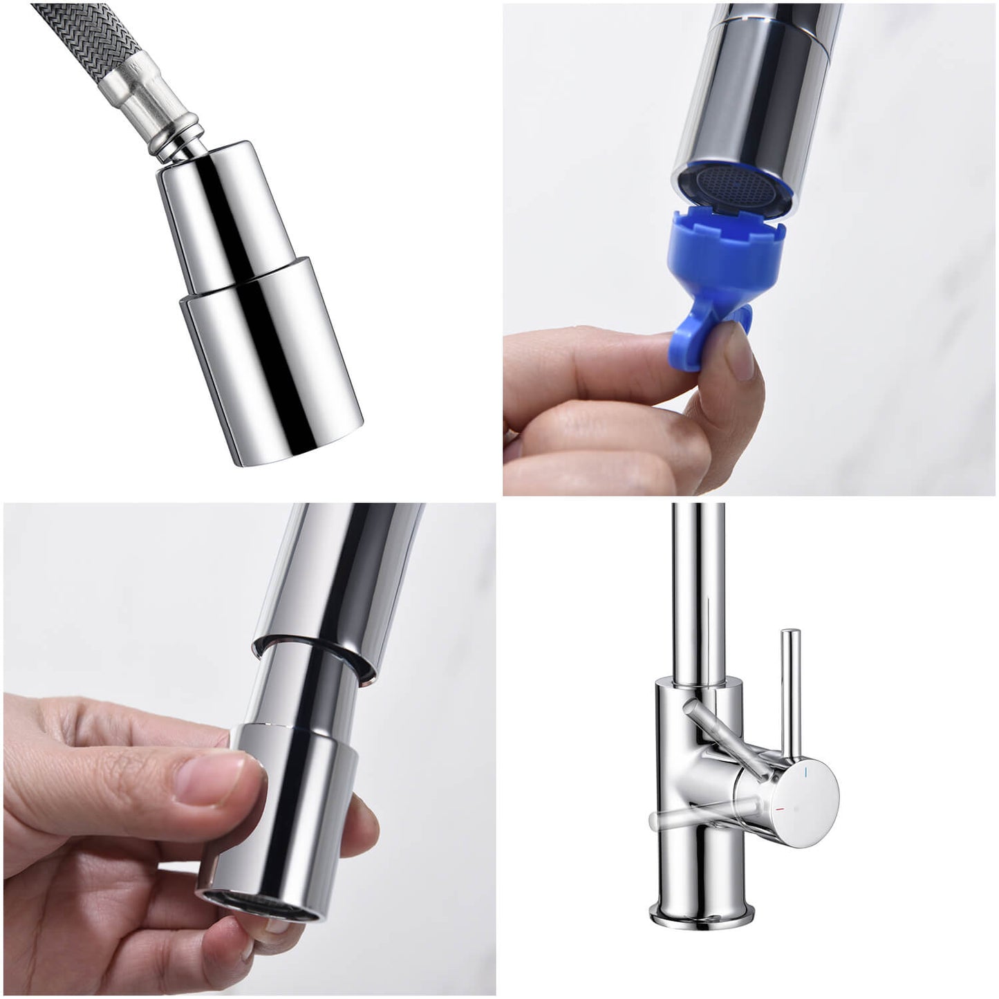 Pull-Down Kitchen Faucet with 1-Function Stream Head KF10107