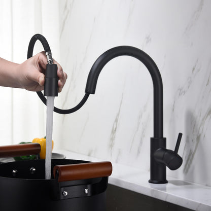 Pull-Down Kitchen Faucet with 1-Function Stream Head KF10107