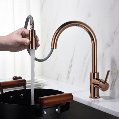 Pull-Down Kitchen Faucet with 1-Function Stream Head KF10107
