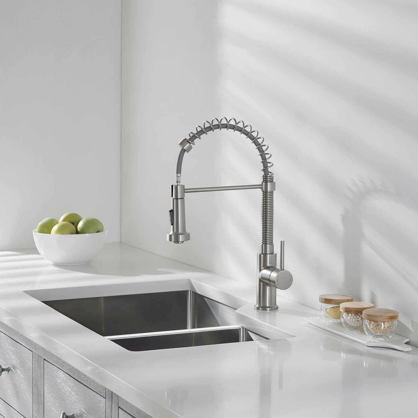 Aquavit Arena Commercial-Style Kitchen Faucet with 2-Way Spray Head KF10201