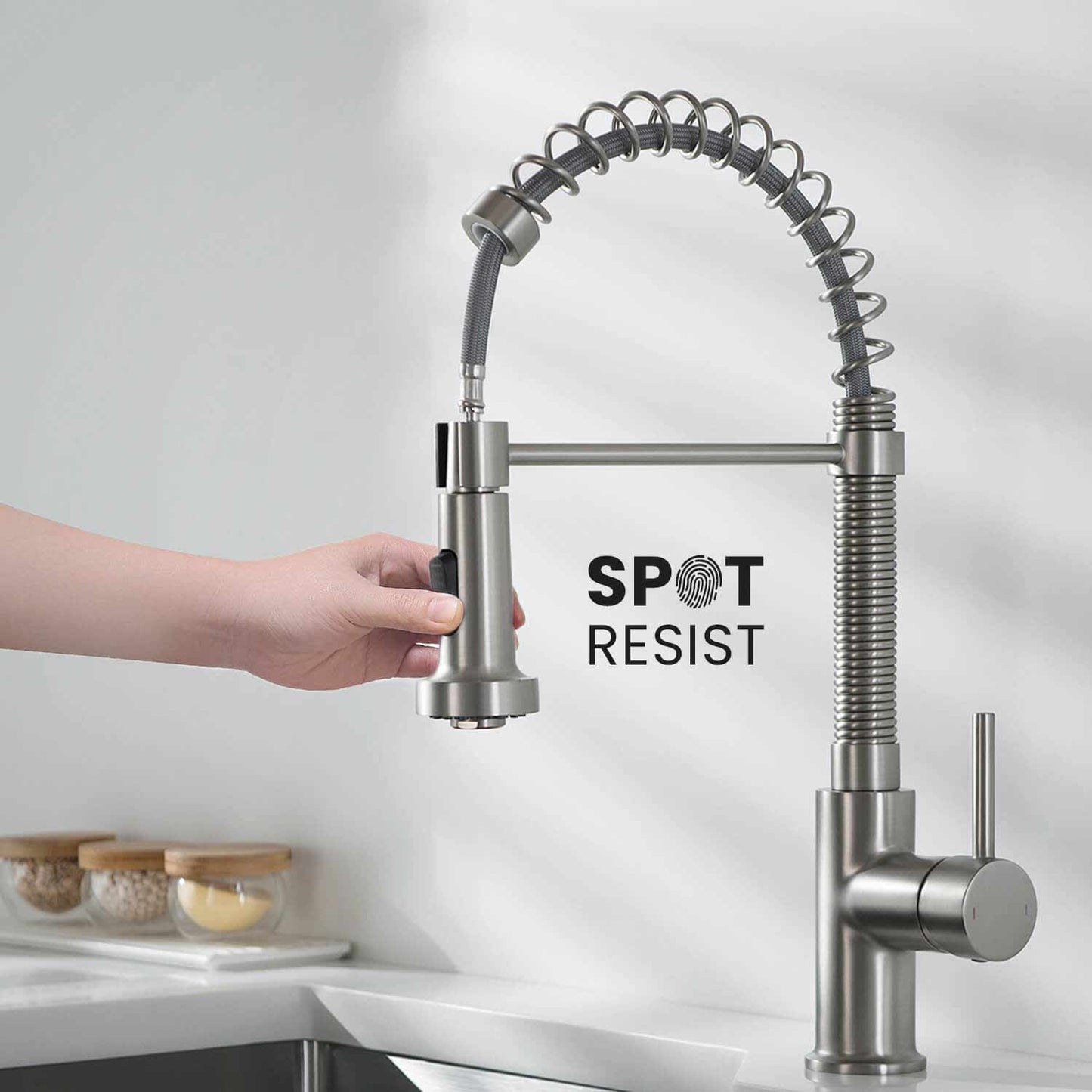 Aquavit Arena Commercial-Style Kitchen Faucet with 2-Way Spray Head KF10201