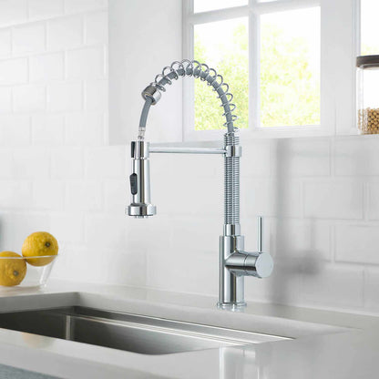 Aquavit Arena Commercial-Style Kitchen Faucet with 2-Way Spray Head KF10201