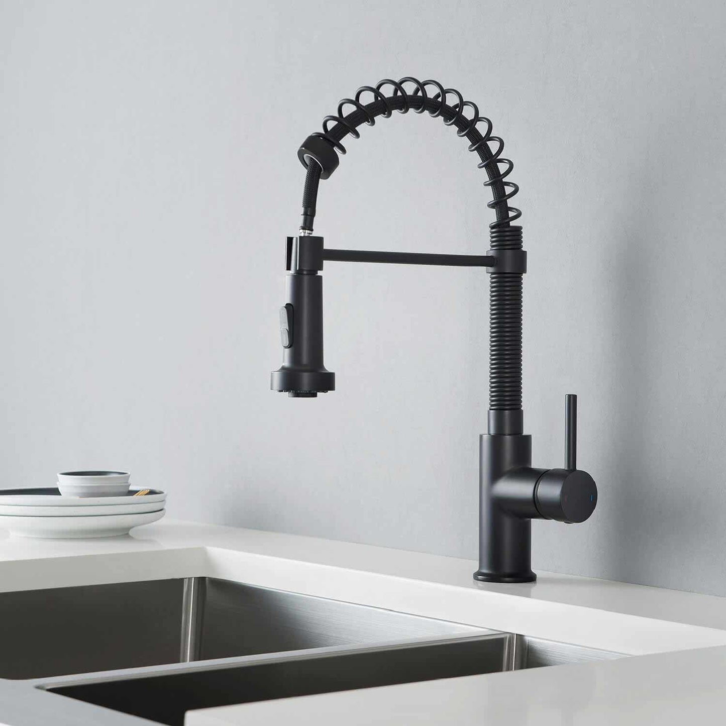Aquavit Arena Commercial-Style Kitchen Faucet with 2-Way Spray Head KF10201
