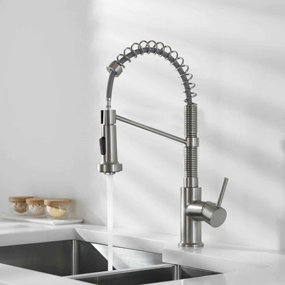 Aquavit Single handle pull down kitchen faucet with spring KF10202