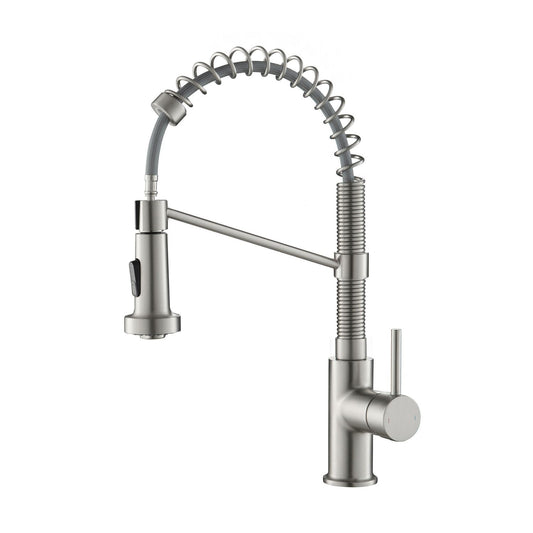 Aquavit Single handle pull down kitchen faucet with spring KF10202