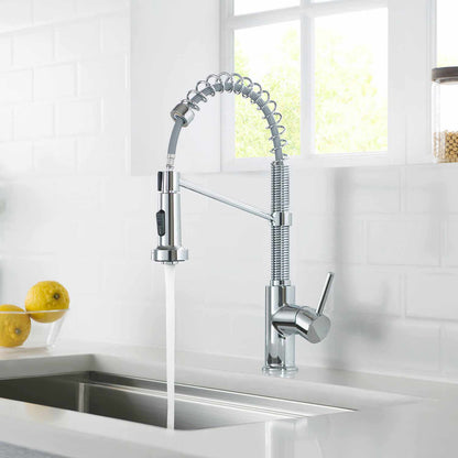 Aquavit Single handle pull down kitchen faucet with spring KF10202