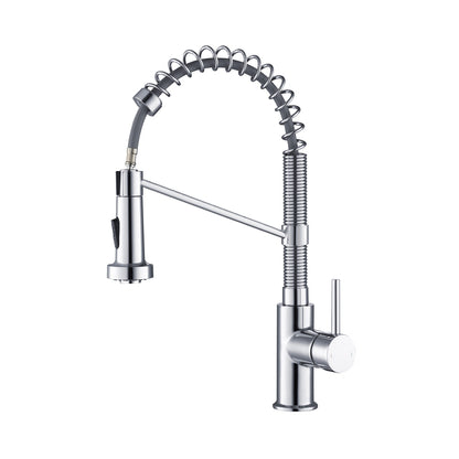 Aquavit Single handle pull down kitchen faucet with spring KF10202
