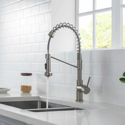 Aquavit Single handle pull down kitchen faucet with spring KF10203