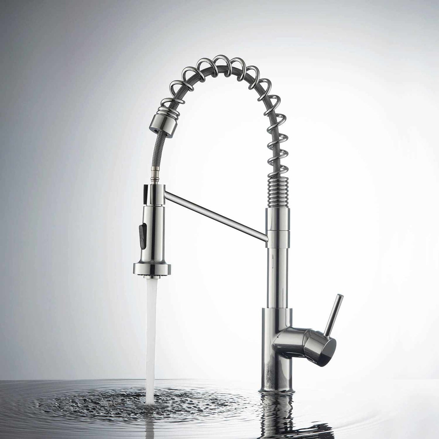 Aquavit Single handle pull down kitchen faucet with spring KF10203