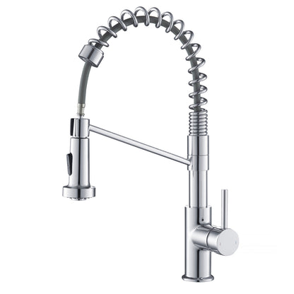 Aquavit Single handle pull down kitchen faucet with spring KF10203