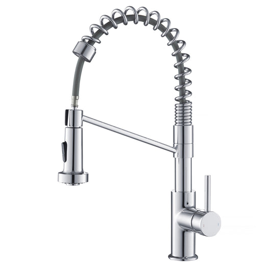 Aquavit Single handle pull down kitchen faucet with spring KF10203