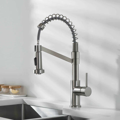 Aquavit Single handle commercial design pull down kitchen faucet KF10204