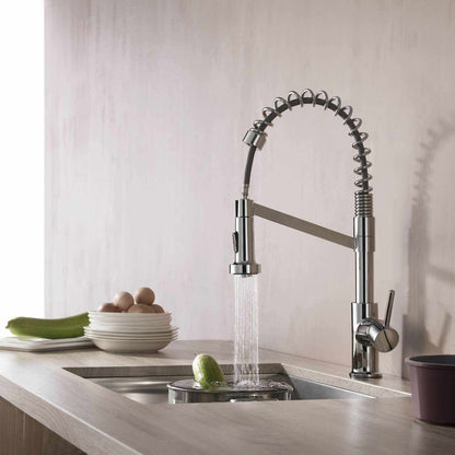 Aquavit Single handle commercial design pull down kitchen faucet KF10204