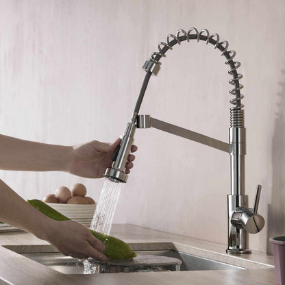 Aquavit Single handle commercial design pull down kitchen faucet KF10204