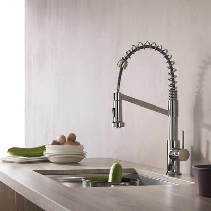Aquavit Single handle commercial design pull down kitchen faucet KF10204