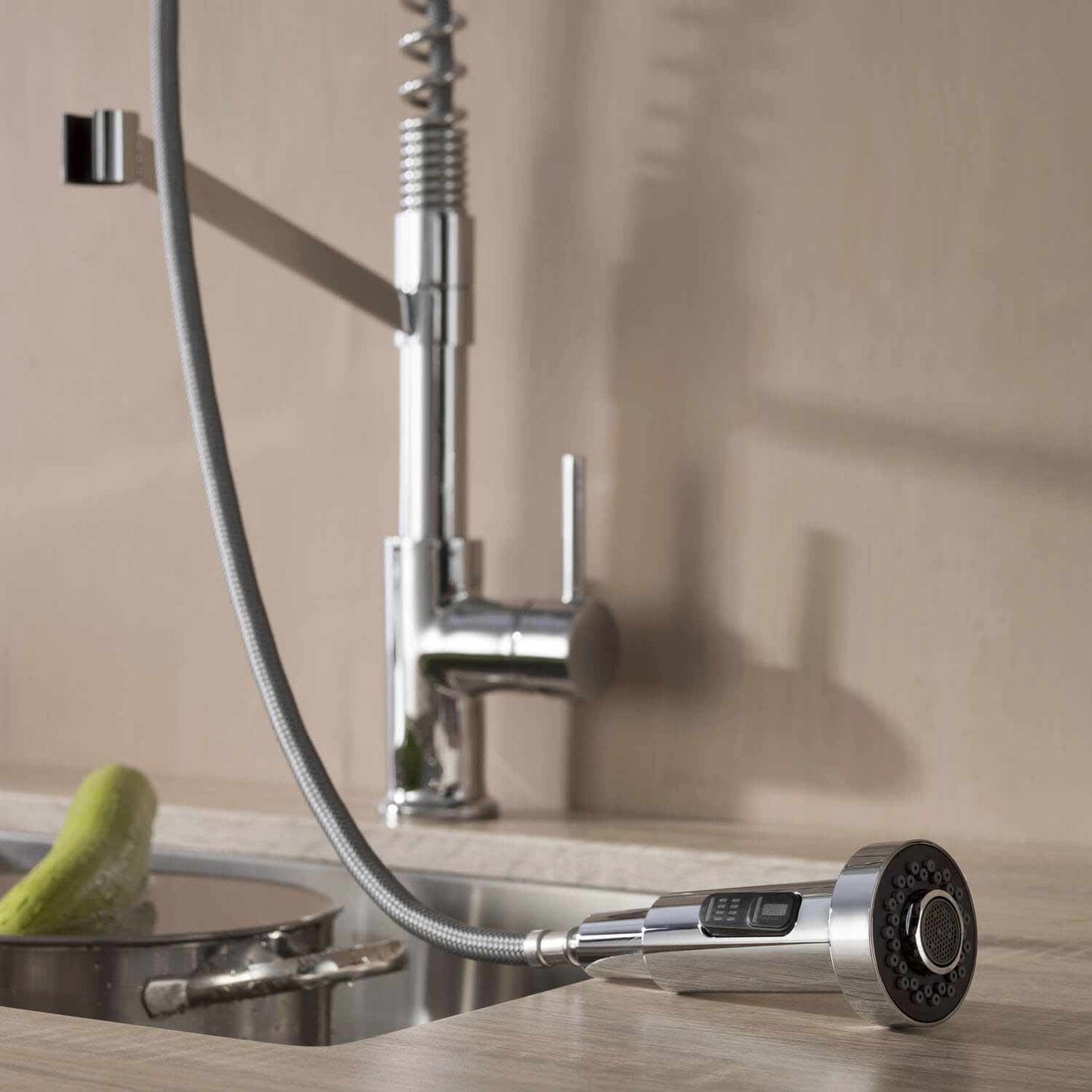 Aquavit Single handle commercial design pull down kitchen faucet KF10204