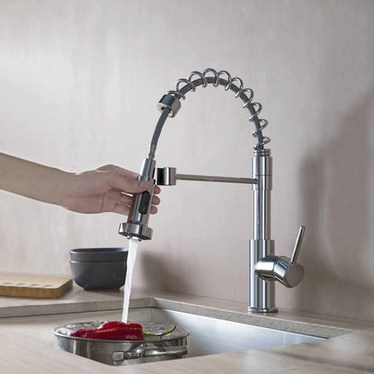 Aquavit Single handle commercial design pull down kitchen faucet KF10205