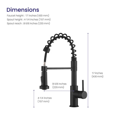 Aquavit Single handle commercial design pull down kitchen faucet KF10205