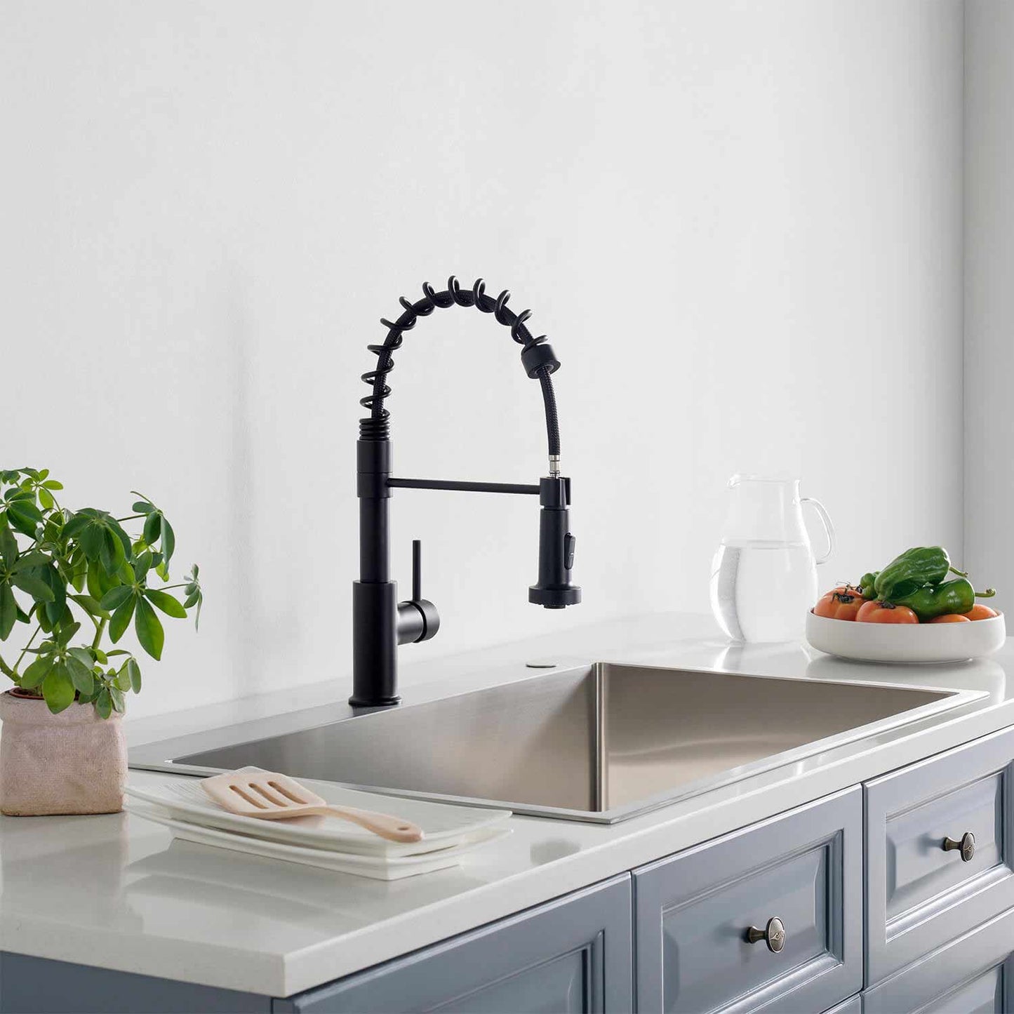 Aquavit Single handle commercial design pull down kitchen faucet KF10205