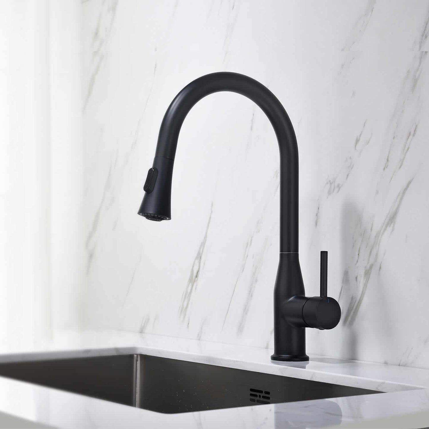 Aquavit Taper Single hole pull down kitchen faucet KF11101
