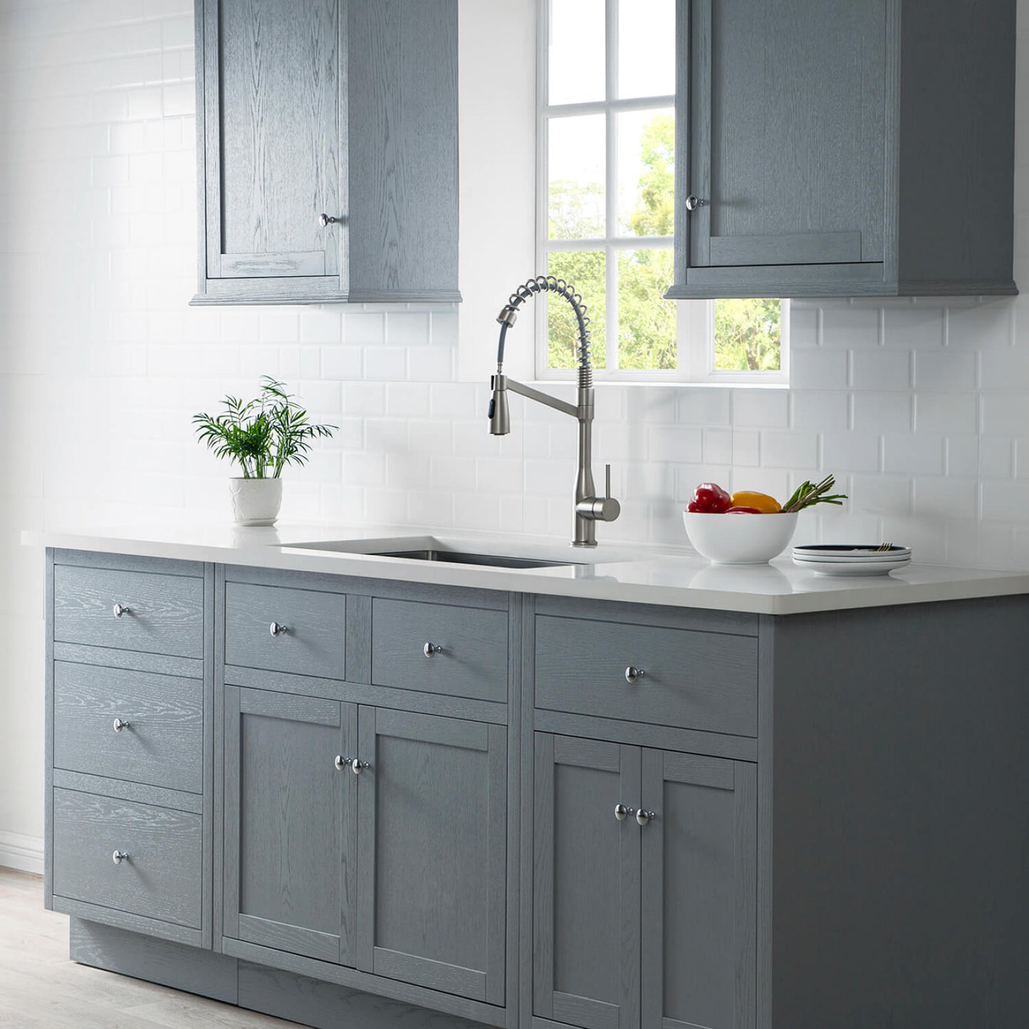 Aquavit Taper Commercial-Style Kitchen Faucet with 2-Way Spray Head KF11201