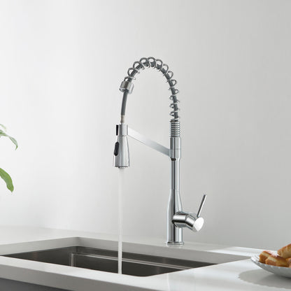 Aquavit Taper Commercial-Style Kitchen Faucet with 2-Way Spray Head KF11201