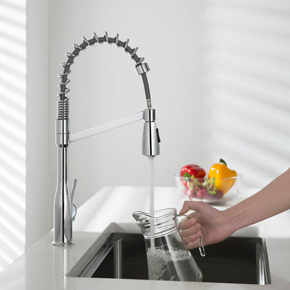 Aquavit Taper Commercial-Style Kitchen Faucet with 2-Way Spray Head KF11201