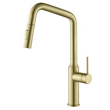 Modern Kitchen Faucet with 360° Swivel Spout and Artistic Vase Design KF12102