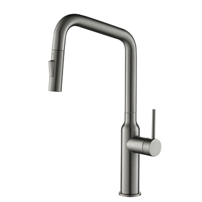 Modern Kitchen Faucet with 360° Swivel Spout and Artistic Vase Design KF12102
