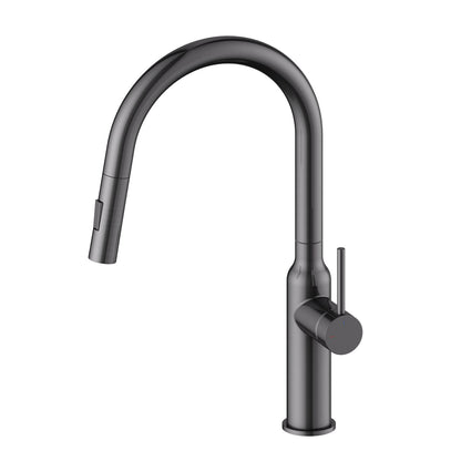 Elegant Vase-Inspired Kitchen Faucet with Dual-Function Magnetic Spray Head KF12104