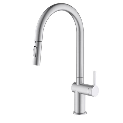 Aquavit Arcus Pull-Down Kitchen Faucet – Modern Round Design with 2-Way Spray KF13101