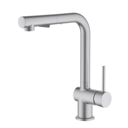 Aquavit Arcus Single hole brass Pull-out Kitchen Faucet KF13107
