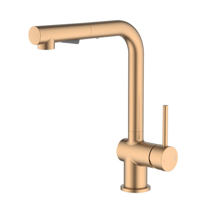 Aquavit Arcus Single hole brass Pull-out Kitchen Faucet KF13107