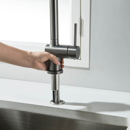 Aquavit Arcus Fold-Down Pull-Out Kitchen Faucet KF13110