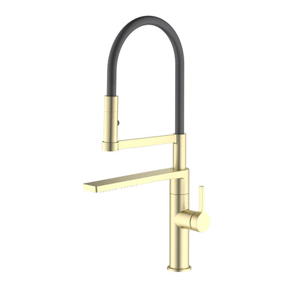Aquavit Cylin Pull-Out Kitchen Faucet with Rain Spout and Dual Spray KF15101