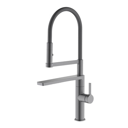 Aquavit Cylin Pull-Out Kitchen Faucet with Rain Spout and Dual Spray KF15101