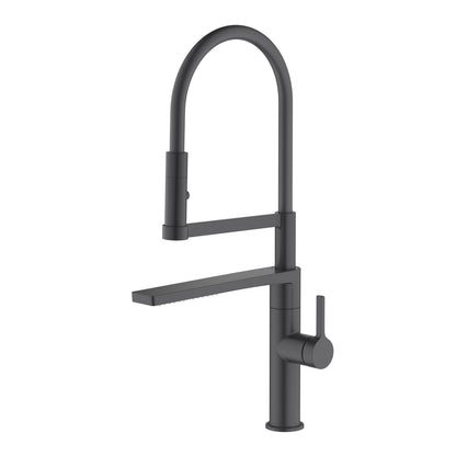 Aquavit Cylin Pull-Out Kitchen Faucet with Rain Spout and Dual Spray KF15101
