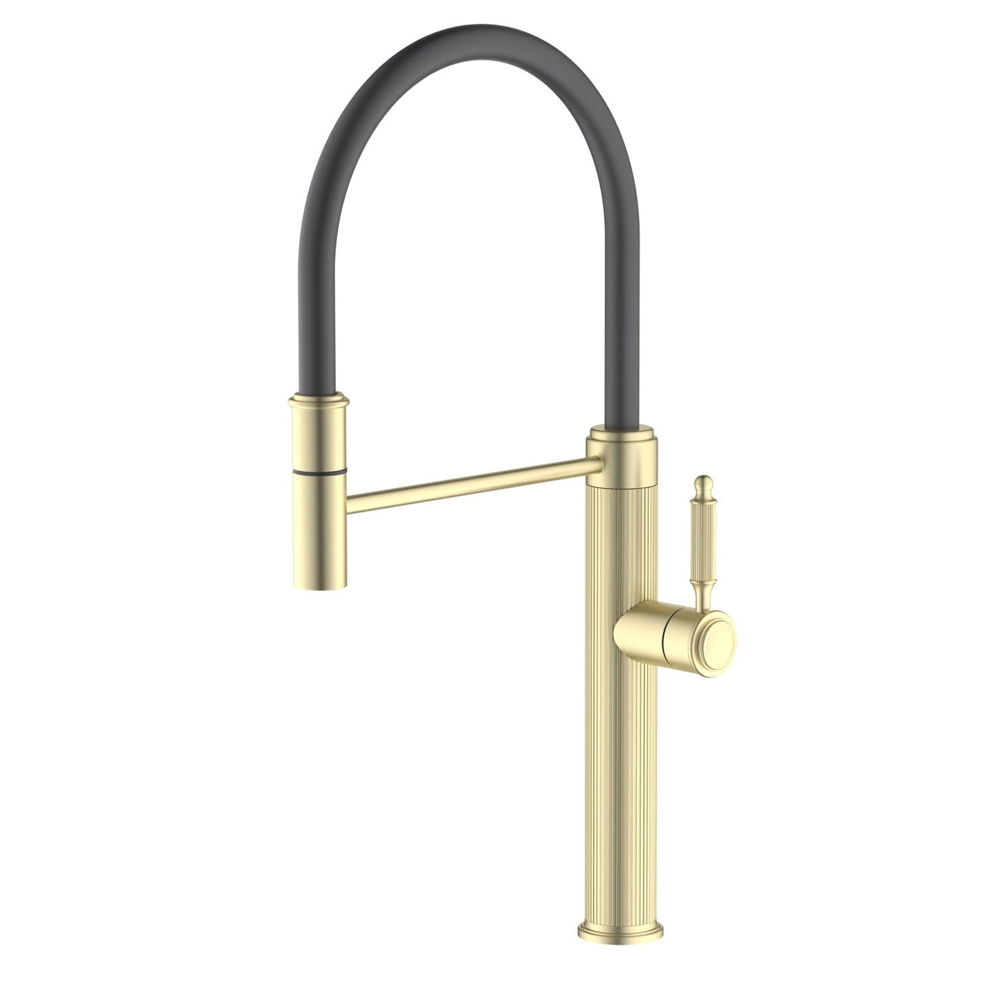 Aquavit Pull-Out Kitchen Faucet with Knurled Body KF15203