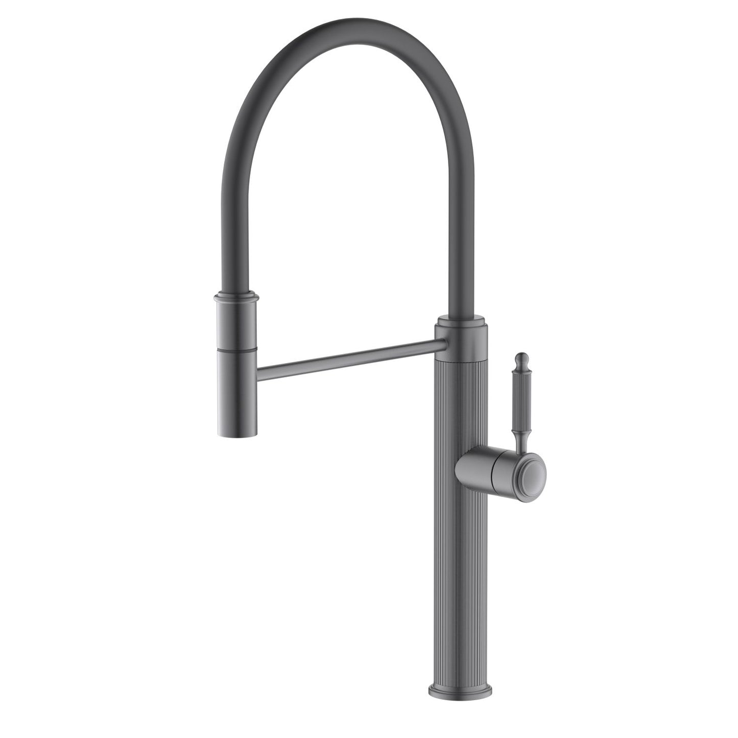Aquavit Pull-Out Kitchen Faucet with Knurled Body KF15203