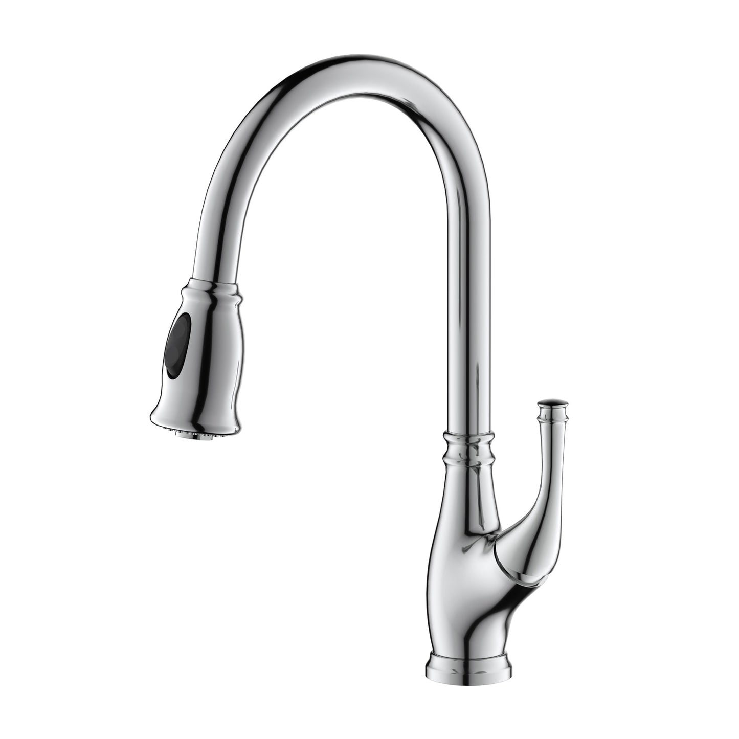 Aquavit Vintage Kitchen Faucet with Transitional Design and Pull-Down Spray KF17101