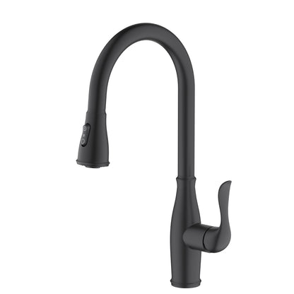 Aquavit Vintage Single handle pull down kitchen faucet with 3 way sprayer KF17102