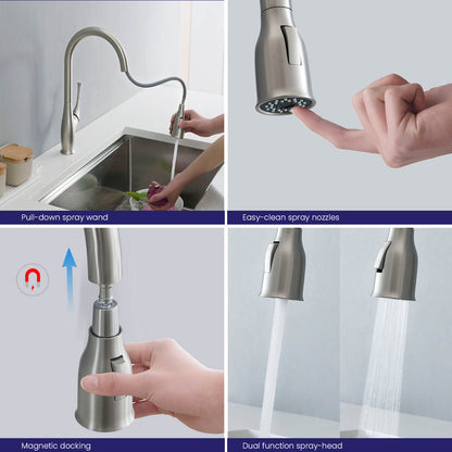 Aquavit Lumina Single handle pull down  Kitchen Faucet KF18101