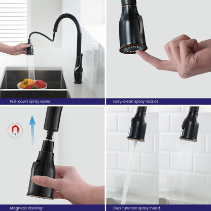 Aquavit Lumina Single handle pull down  Kitchen Faucet KF18101
