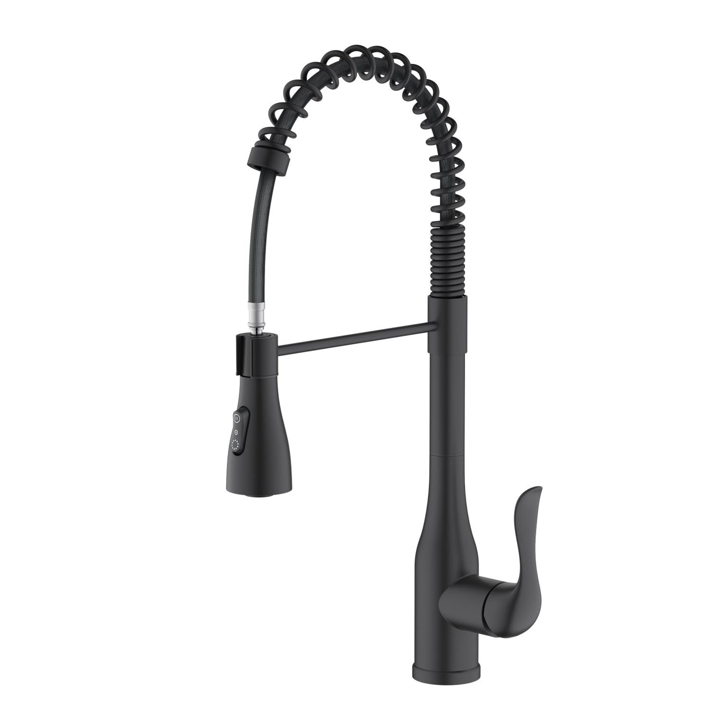 Commercial style Single handle pull down kitchen faucet with 3 way sprayer KF18201
