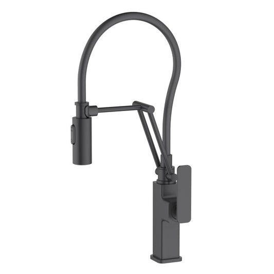 Aquavit single handle Pull-Out Kitchen Faucet with 360° Swivel Rubber Spout KF20301