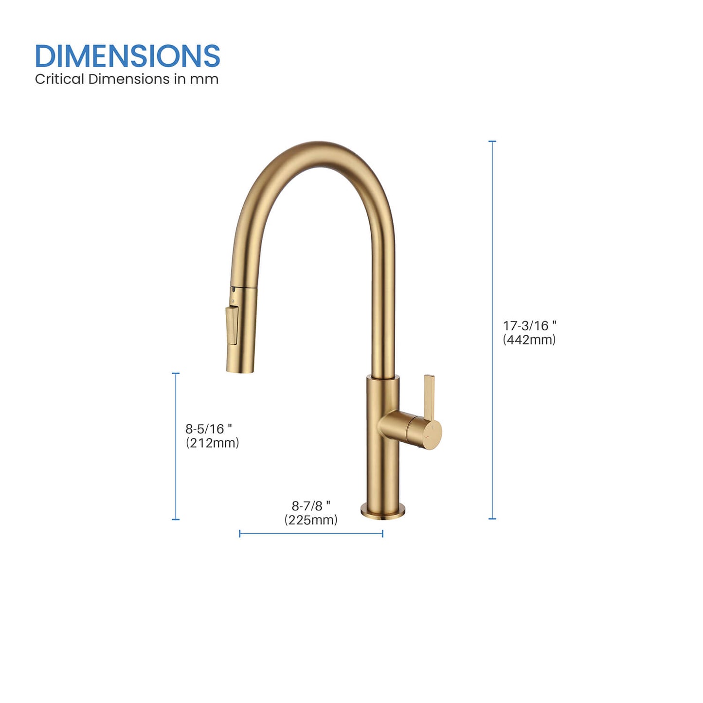 Aquavit Orbit Single Handle Pull down Kitchen Faucet KF21101