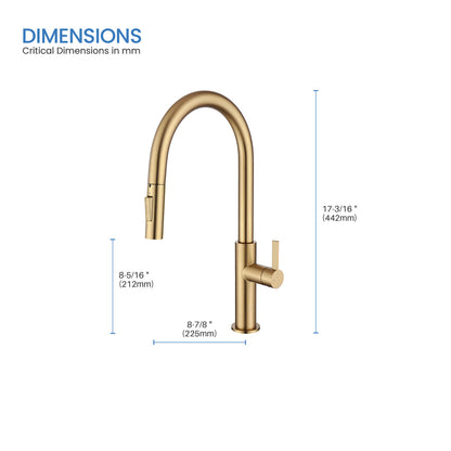 Aquavit Orbit Single Handle Pull down Kitchen Faucet KF21101