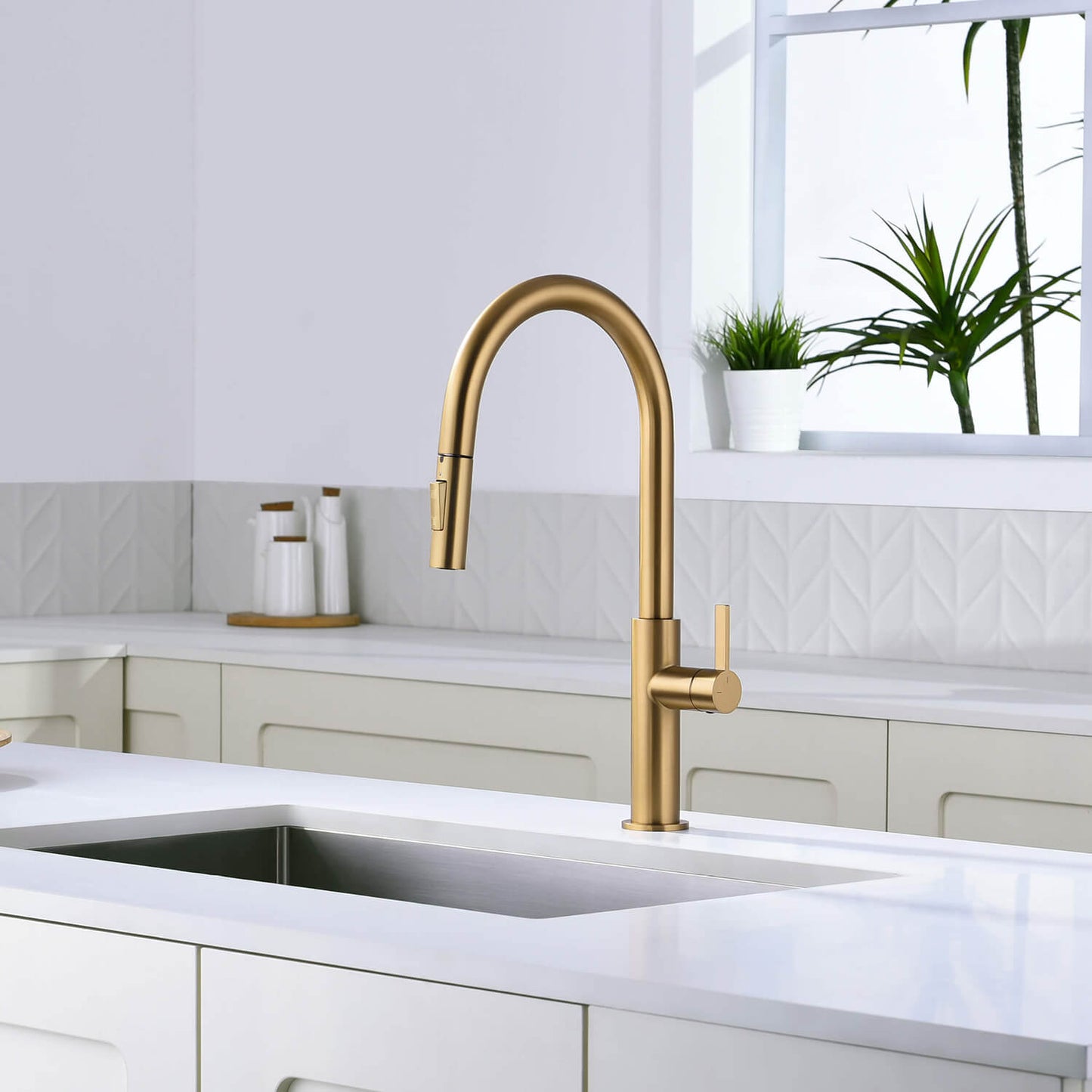 Aquavit Orbit Single Handle Pull down Kitchen Faucet KF21101
