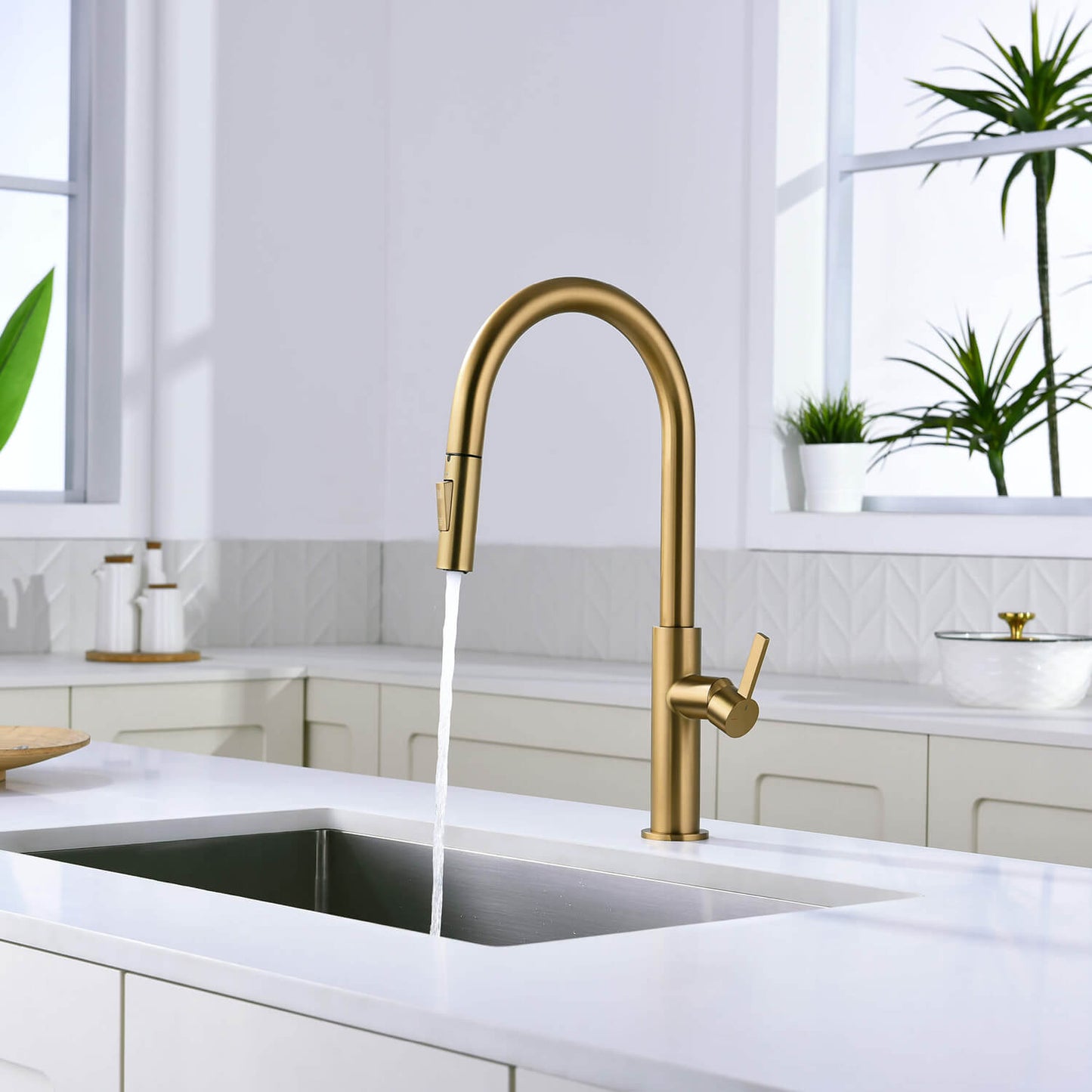Aquavit Orbit Single Handle Pull down Kitchen Faucet KF21101