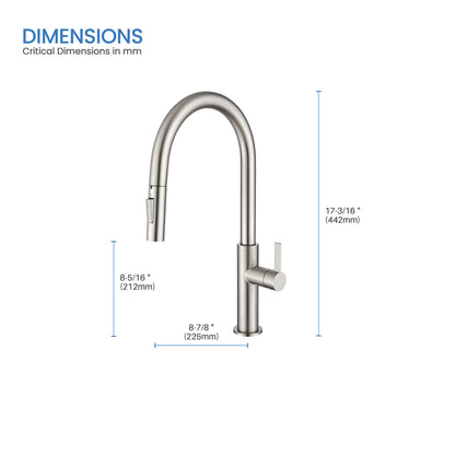 Aquavit Orbit Single Handle Pull down Kitchen Faucet KF21101